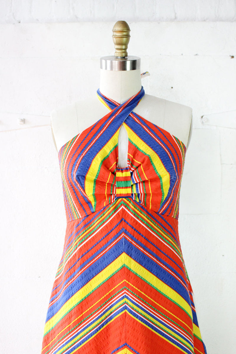 Odds N Ends Halter Dress M