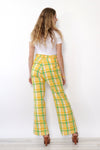Lemon Lime Plaid Slacks M/L