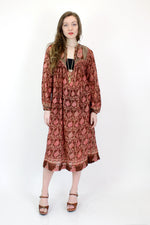 Antiqued Rose Indian Cotton Dress