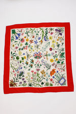 Gucci V. Accornero Flora Silk Scarf