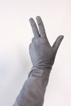 Smoke Leather Elbow Gloves