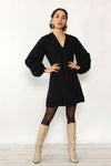 Bishop Sleeve Mini Dress S/M