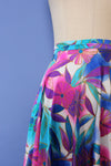 Floral Flow Wrap Skirt S-L