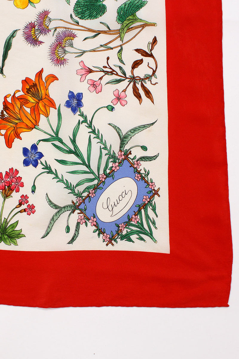 Gucci V. Accornero Flora Silk Scarf