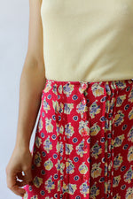 April Floral Veggie Skirt S/M