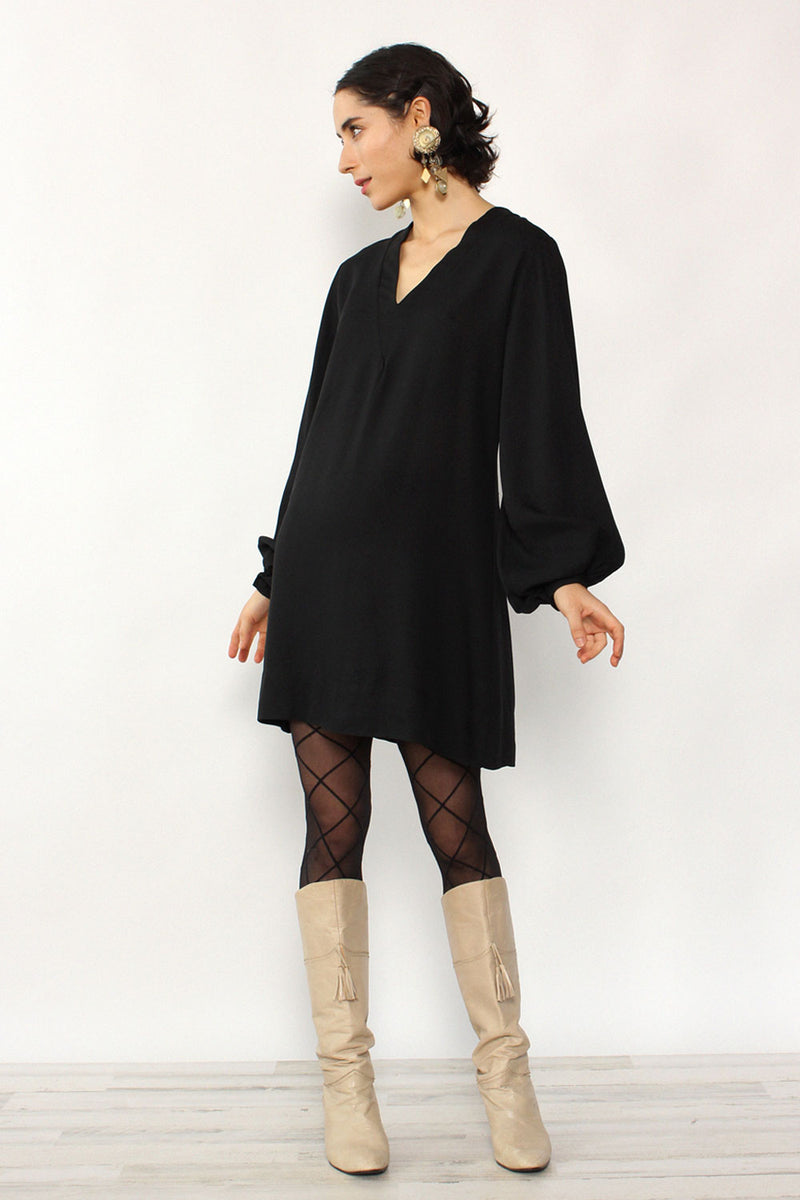 Bishop Sleeve Mini Dress S/M