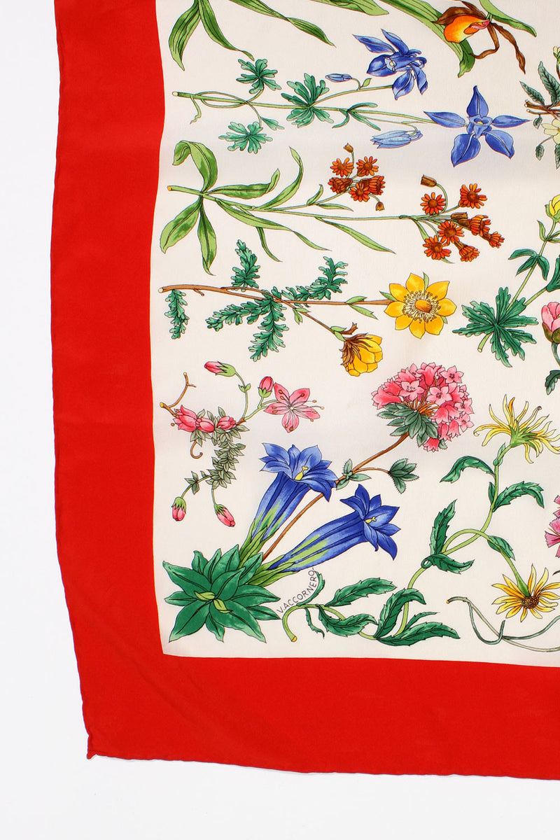 Gucci V. Accornero Flora Silk Scarf