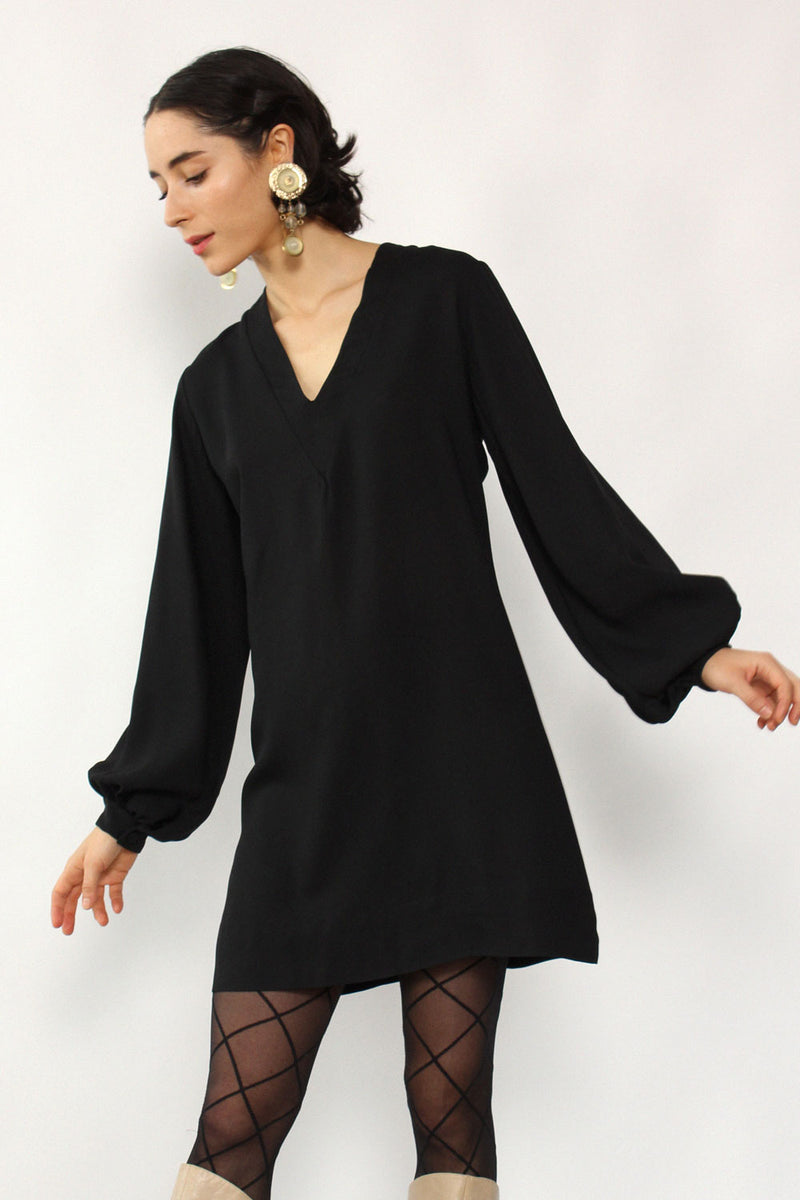 Bishop Sleeve Mini Dress S/M
