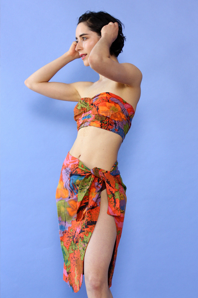 Heatwave Sarong Bustier Set XS