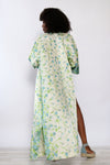 Flowing Floral Sateen Robe S-L