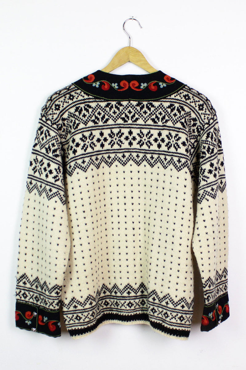 Floral Viking Sweater M