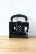 Glossy Black Handbag