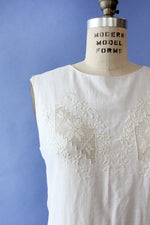 Embroidered Linen Sheath M/L