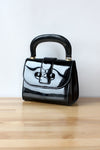 Glossy Black Handbag