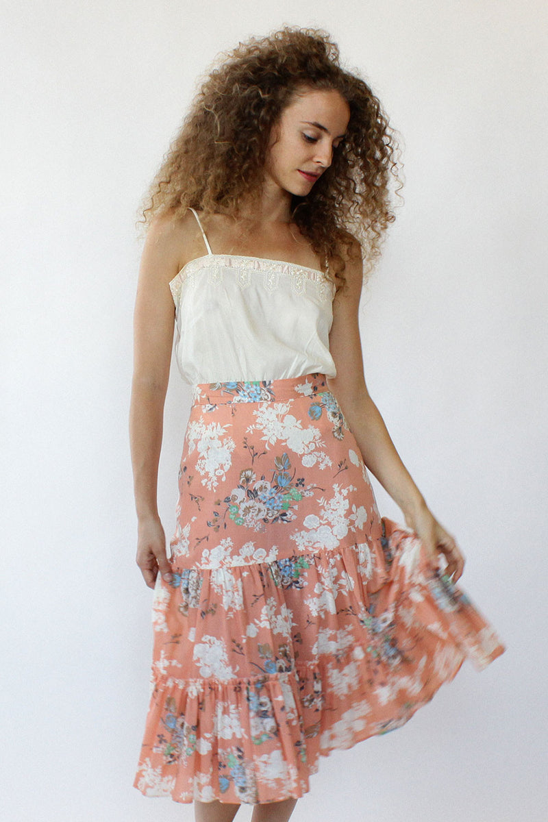 Coral Rose Prairie Skirt XS/S