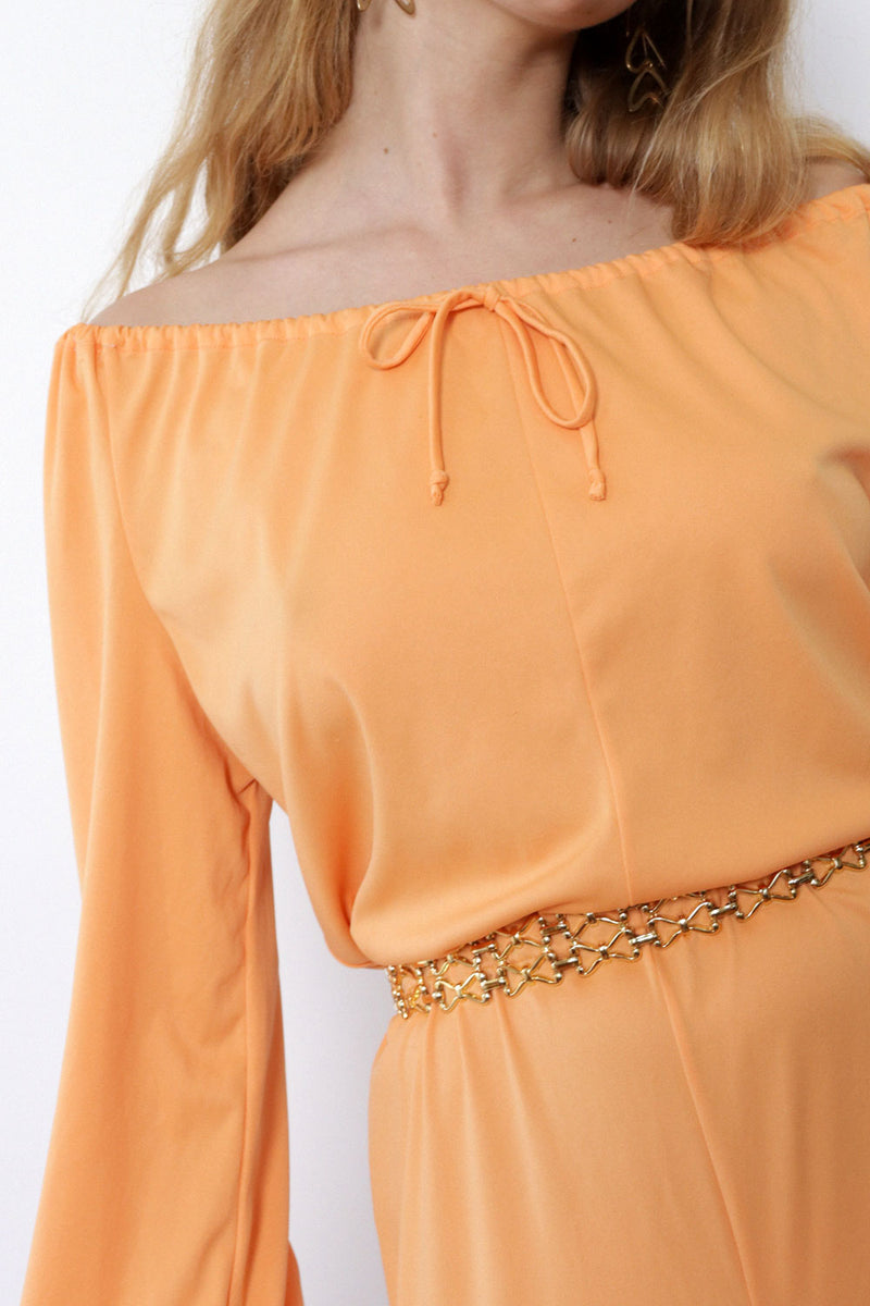Creamsicle Flared Jumpsuit M/L Tall