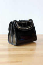 Glossy Black Handbag