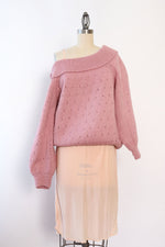 Dusty Rose Off Shoulder Sweater M/L
