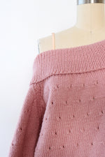 Dusty Rose Off Shoulder Sweater M/L