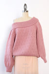 Dusty Rose Off Shoulder Sweater M/L