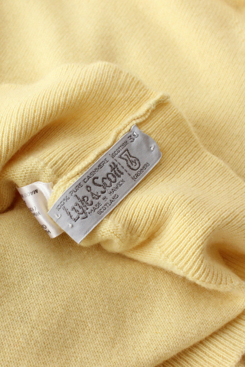 Butter Yellow Cashmere Turtleneck M/L