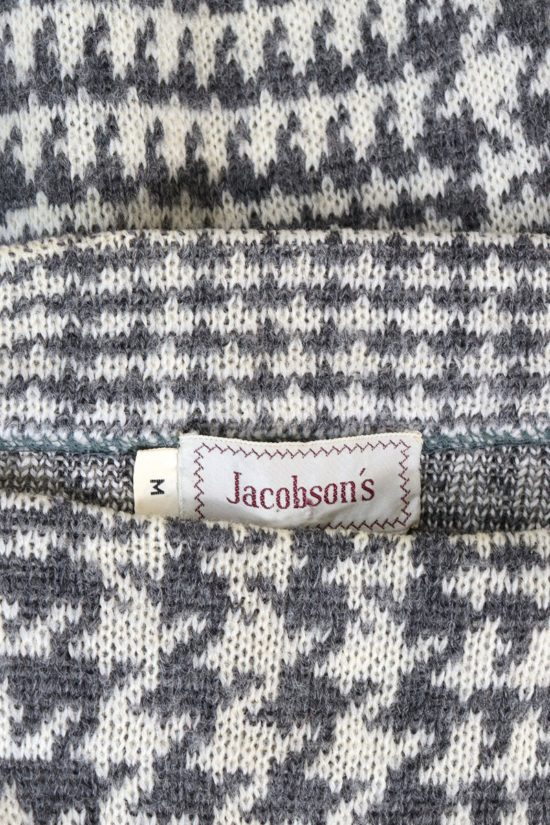 Stone Houndstooth Sweater M