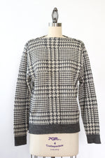Stone Houndstooth Sweater M