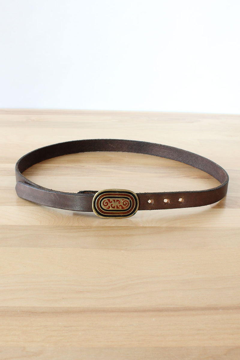 Indian Enamel Buckle Belt