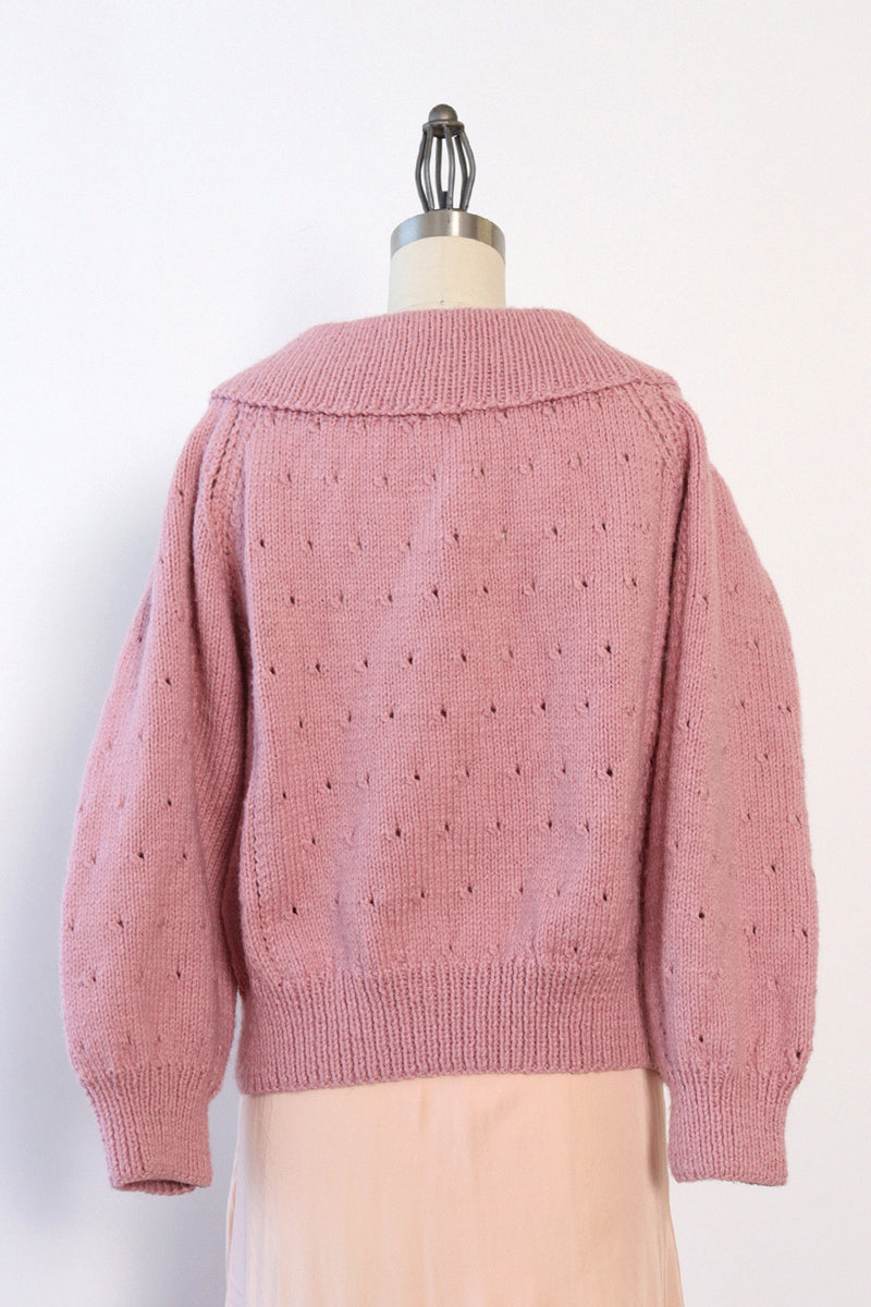 Dusty Rose Off Shoulder Sweater M/L