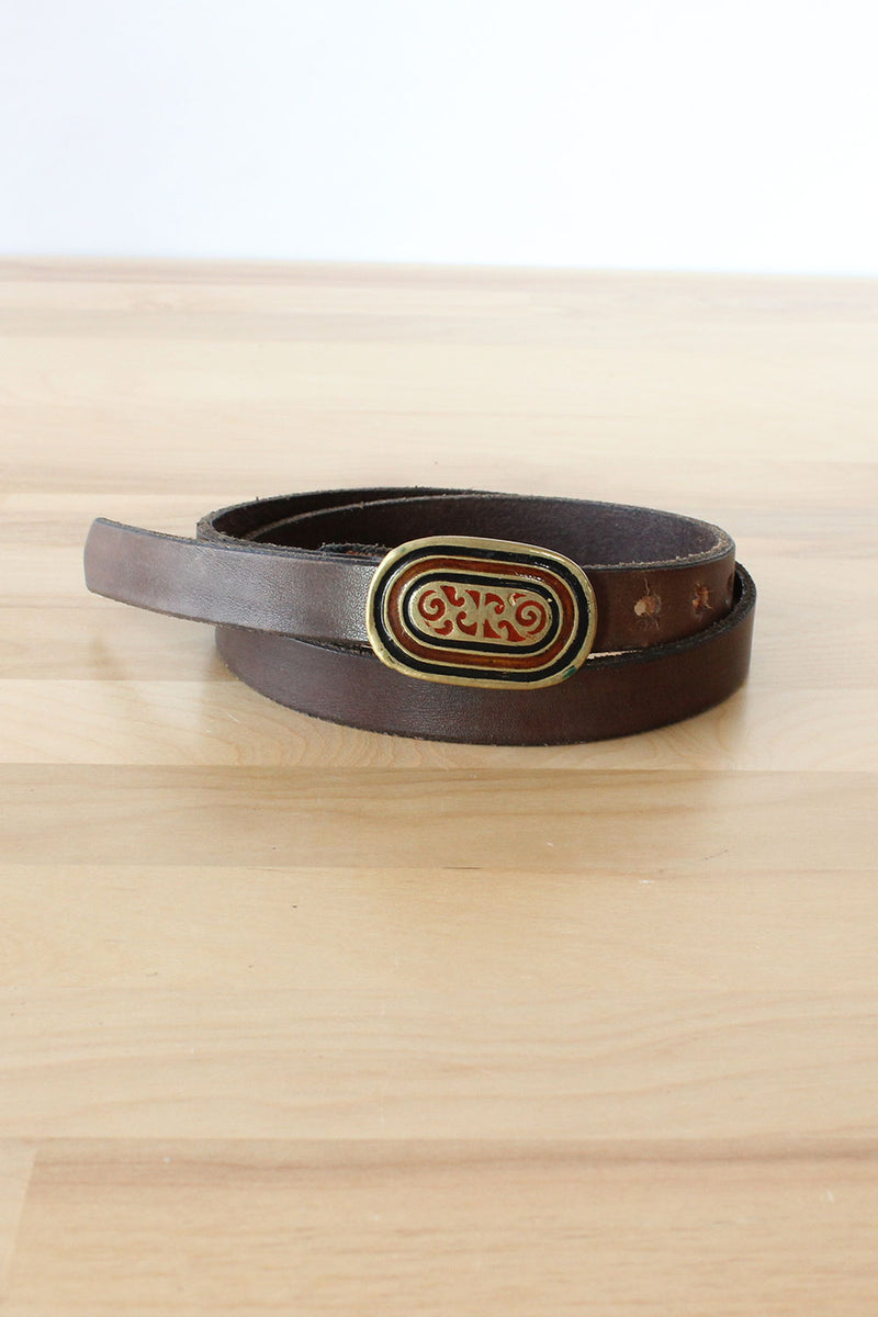 Indian Enamel Buckle Belt