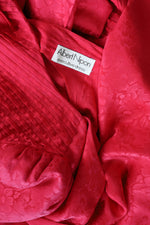 Ruby Pleated Silk Nipon Dress S/M