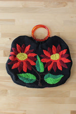 Dreamy Embroidered Floral Purse