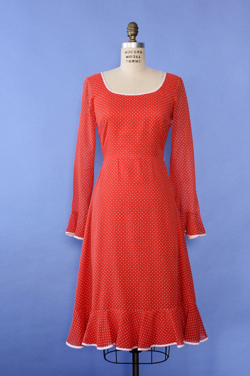Miss Elliette Swiss Dot Dress S
