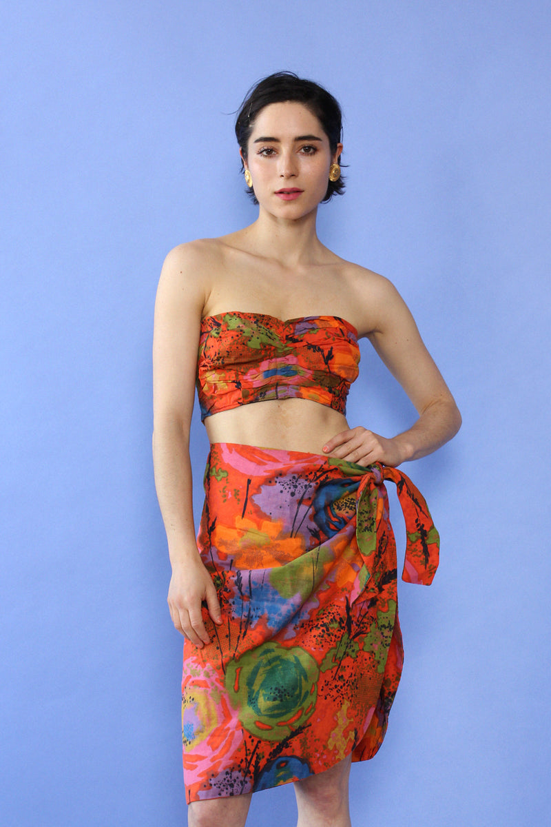 Heatwave Sarong Bustier Set XS