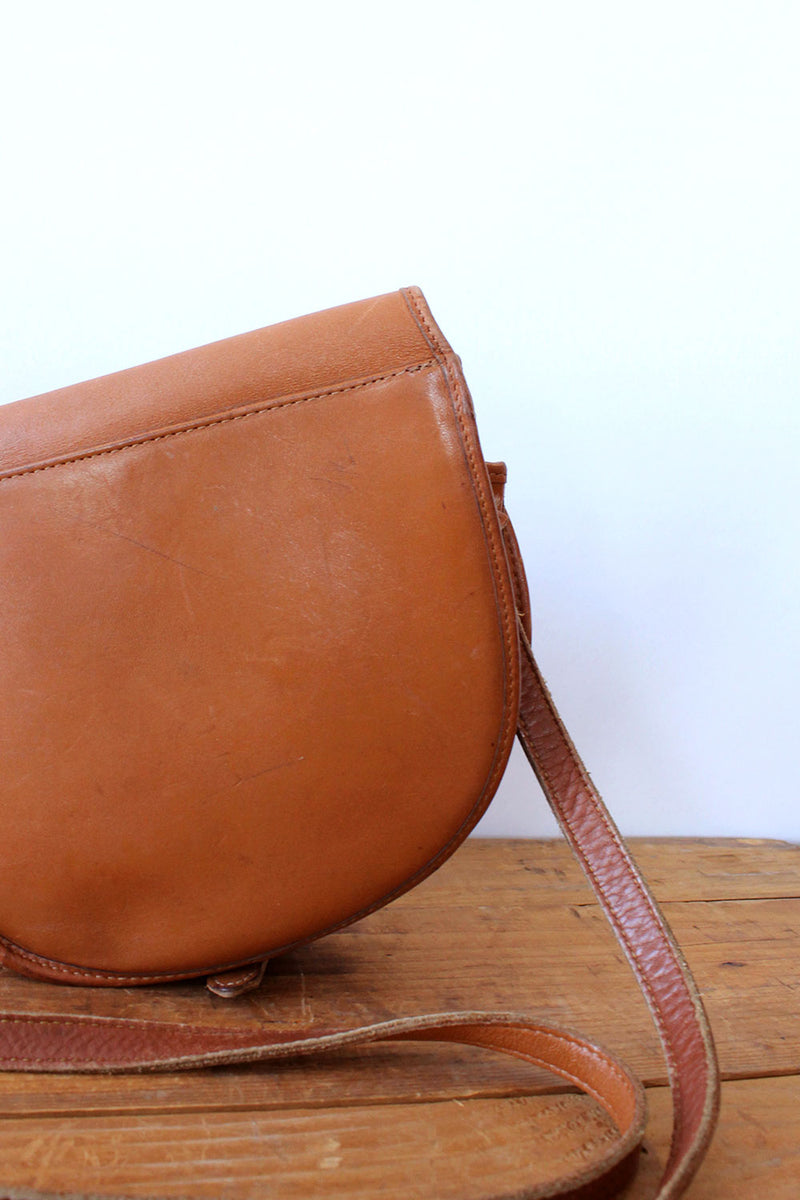 Toffee Leather Saddle Bag