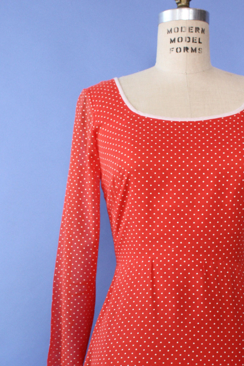 Miss Elliette Swiss Dot Dress S