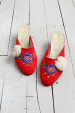 Folksy Corduroy Slippers 7