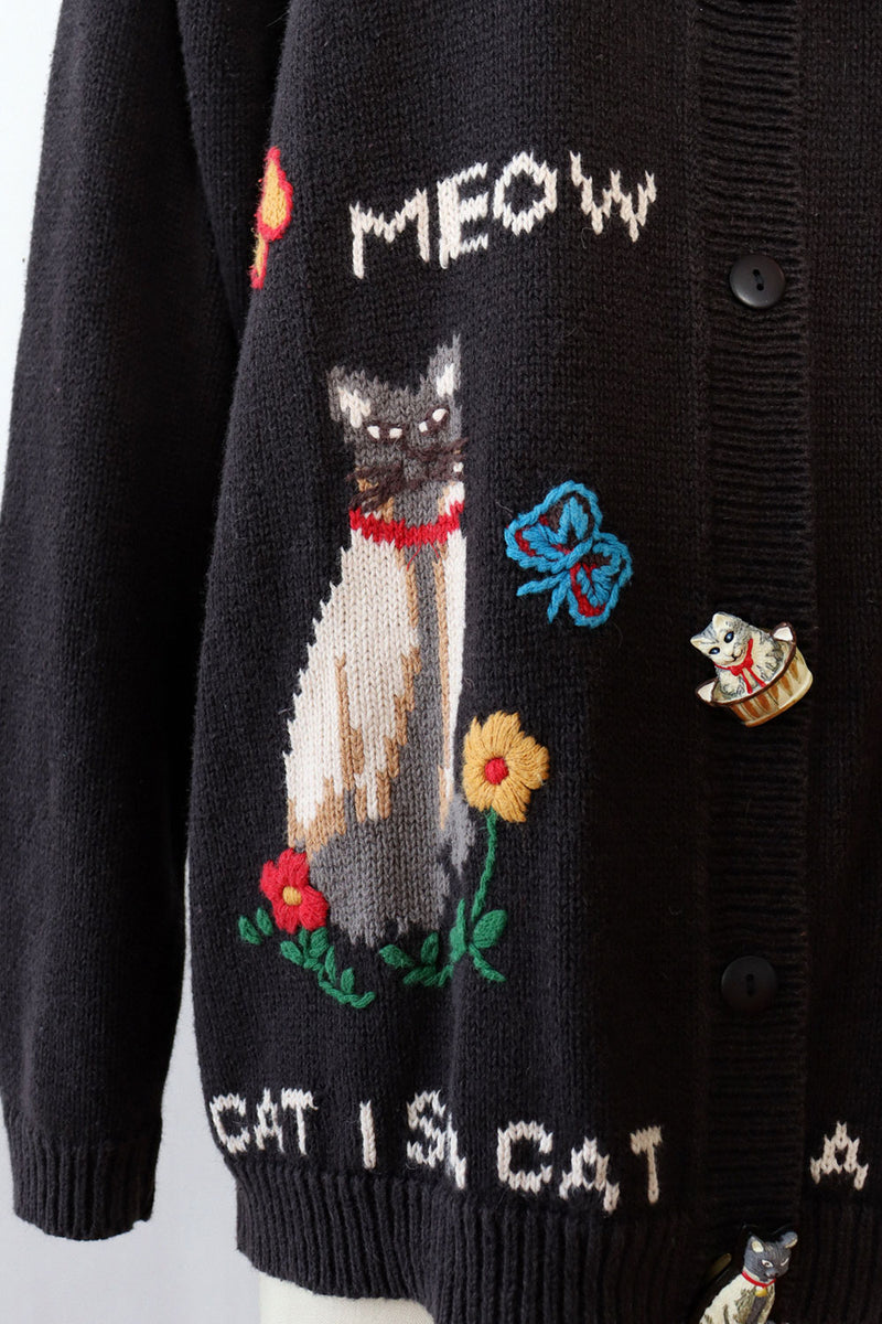 A Cat Is A Cat Cardigan S/M