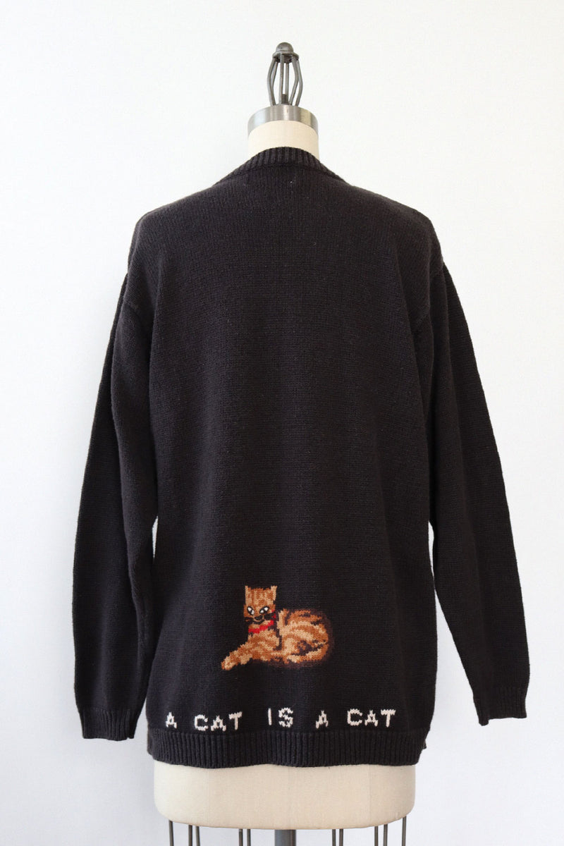 A Cat Is A Cat Cardigan S/M