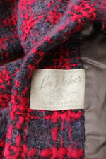 Nubby Woven Plaid Skirt Suit XS