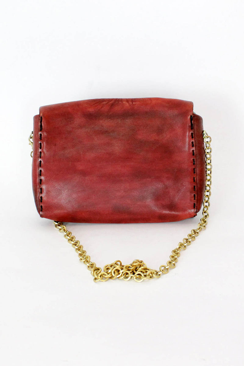 vintage metal chain purse