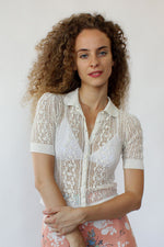 Fine Crochet Cardigan XS/S