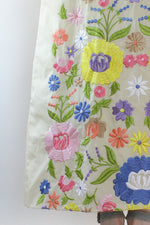 Puff Sleeve Embroidered Maxi S/M