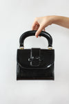 Glossy Black Handbag