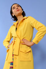 Lemon Yellow Shirtdress XS/S