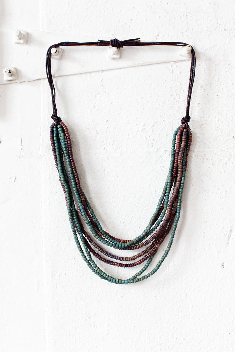 Teal Drop Necklace
