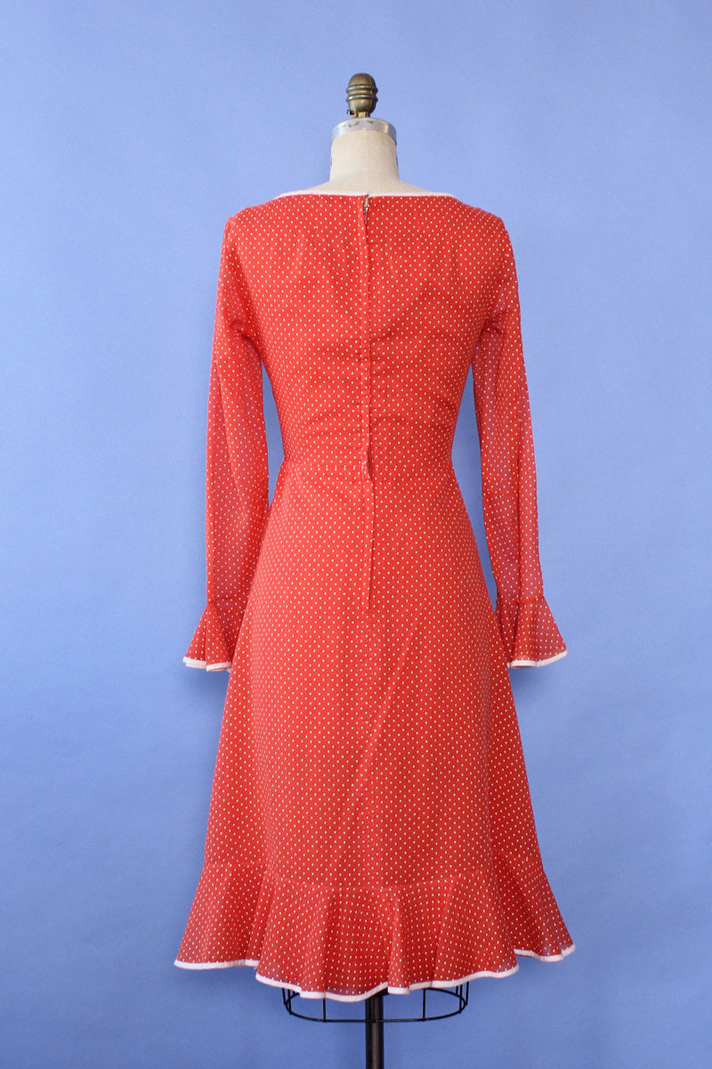 Miss Elliette Swiss Dot Dress S