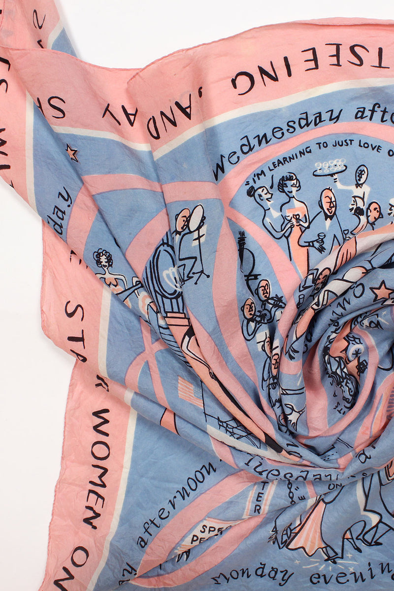 Lily Daché NYC Nightlife Scarf 1950s
