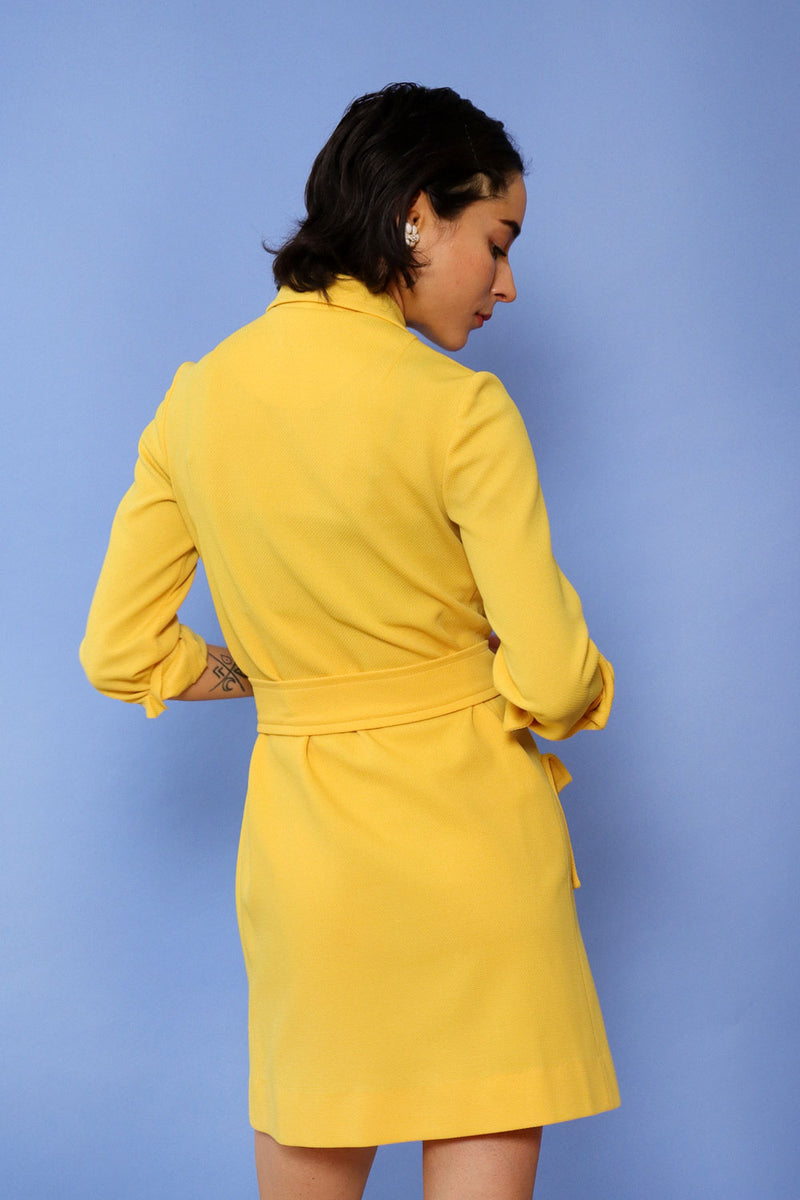 Lemon Yellow Shirtdress XS/S