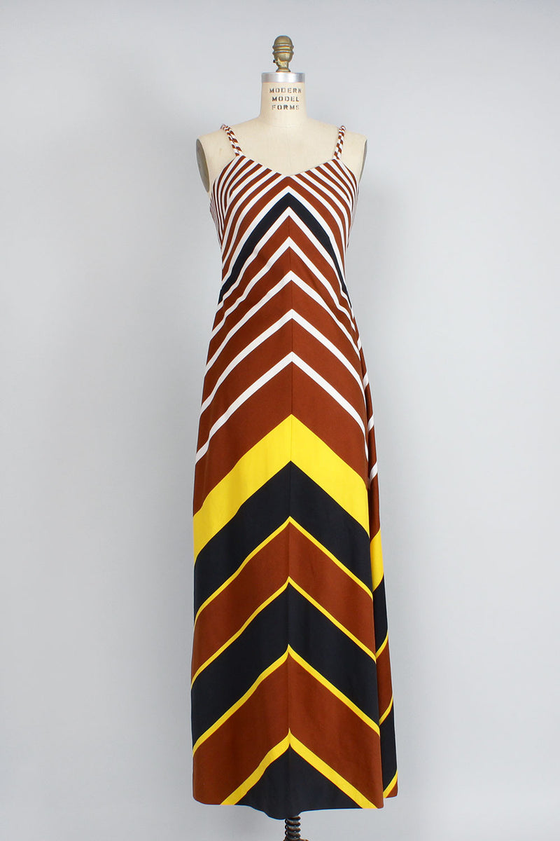 Earth To Chevron Dress S/M